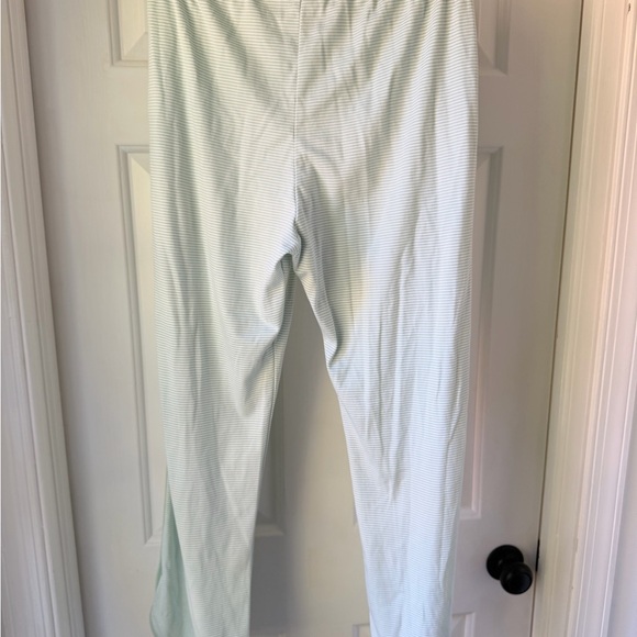 LAKE Parisian Green White Stripe Pima Cotton Pajama Pants XL - Picture 5 of 6